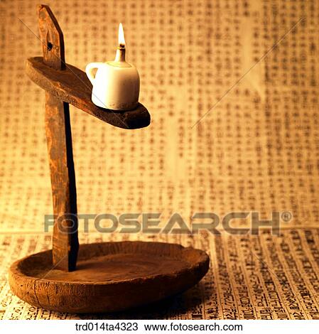 Stock Image - Korea, lifestyle object, tradition, Korean tradition, folk, small kerosene lamp, antique. Fotosearch