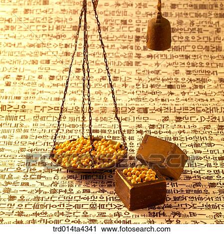 Stock Image - Korea, lifestyle object, tradition, Korean tradition, folk, scale, antique. Fotosearch