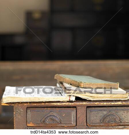 Stock Image - Korea, lifestyle object, tradition, Korean tradition, folk, book, antique. Fotosearch