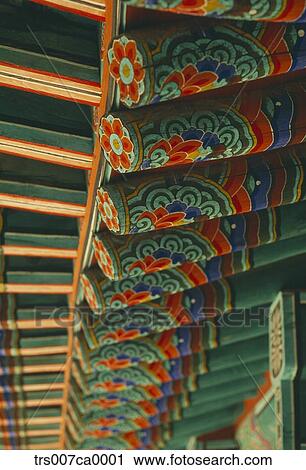Stock Image - Korean tradition, tradition, Korea, shape, architecture, old palace, traditional pattern. Fotosearch