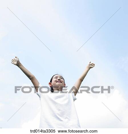 Stock Photography - Cheering Girl. Fotosearch