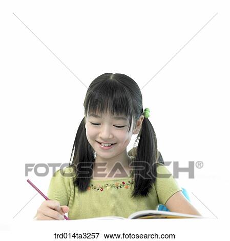 Girl thinking and resting her chin with her hands View Large Photo Image Stock Photo - Girl thinking and resting her chin with her hands. Fotosearch