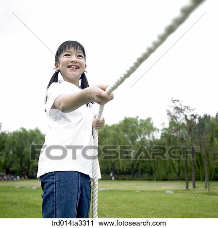 Girls playing at tug of war at the park View Large Photo Image Stock Image - Girls playing at tug of war at the park. Fotosearch