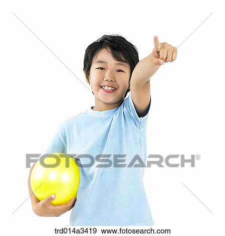 boy holding ball View Large Photo Image Stock Photo - boy holding ball. Fotosearch