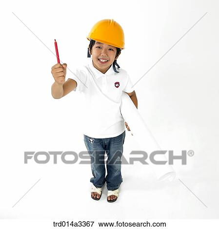 Boy hoping to be architech View Large Photo Image Stock Photo - Boy hoping to be architech. Fotosearch