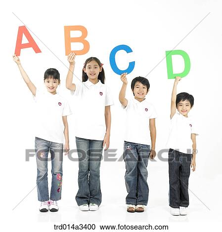 Children holding Alphabet letters View Large Photo Image Stock Image - Children holding Alphabet letters. Fotosearch