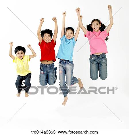 Children jumping up View Large Photo Image Stock Image - Children jumping up. Fotosearch