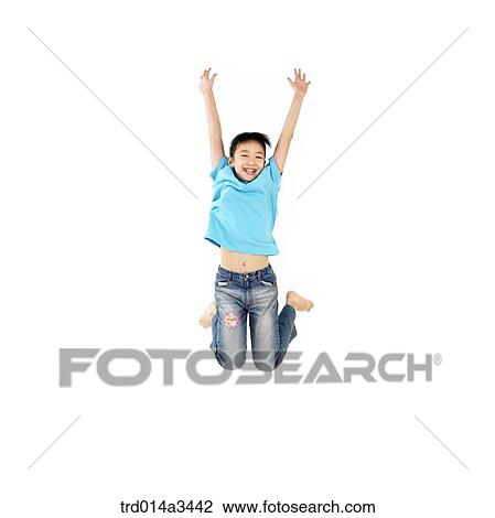 Girl jumping up View Large Photo Image Stock Image - Girl jumping up. Fotosearch