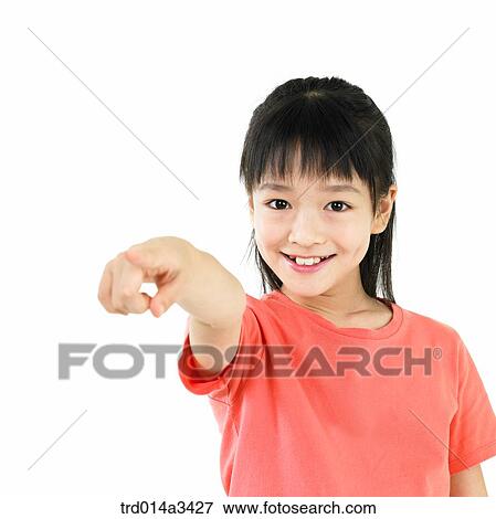 girl pointing out View Large Photo Image Stock Photo - girl pointing out. Fotosearch