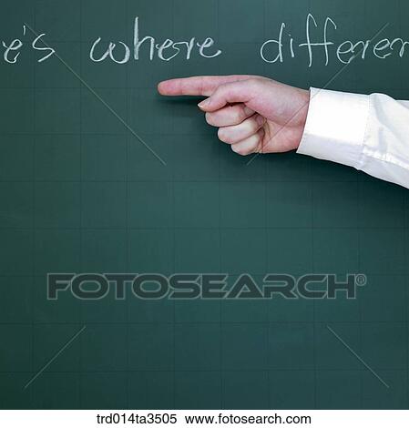 hand pointing at English word on the blackboard View Large Photo Image Stock Photography - hand pointing at English word on the blackboard. Fotosearch