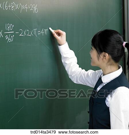Solving math problem with chalk on the board View Large Photo Image Stock Photo - Solving math problem with chalk on the board. Fotosearch