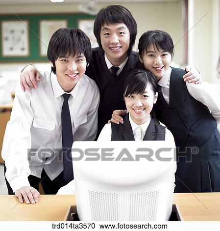 students in uniform taking class in the classroom View Large Photo Image Stock Image - students in uniform taking class in the classroom. Fotosearch