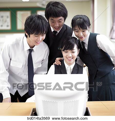 students in uniform taking class in the classroom View Large Photo Image Stock Photo - students in uniform taking class in the classroom. Fotosearch