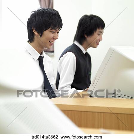 Students taking computer class in the classroom View Large Photo Image Stock Image - Students taking computer class in the classroom. Fotosearch