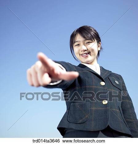 Stock Photograph - Teen looking down. Fotosearch