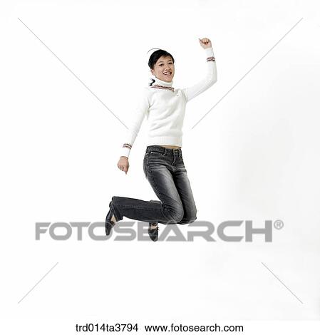 jumping Teen girl View Large Photo Image Picture - jumping Teen girl. Fotosearch