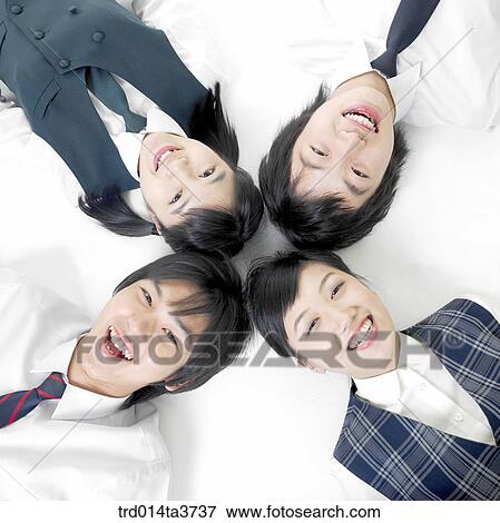 Students lying down together View Large Photo Image Stock Photo - Students lying down together. Fotosearch