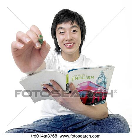 Teen studying English View Large Photo Image Stock Photo - Teen studying English. Fotosearch