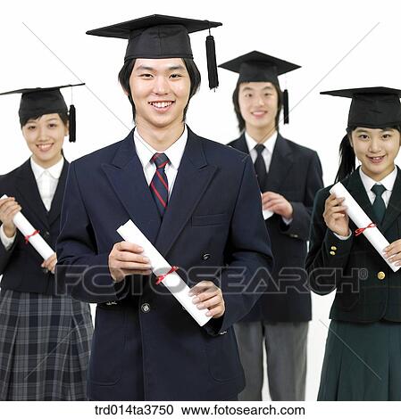 Teens in uniform receving diploma View Large Photo Image Stock Image - Teens in uniform receving diploma. Fotosearch