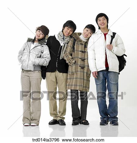 Teens in winter clothes View Large Photo Image Stock Photograph - Teens in winter clothes. Fotosearch