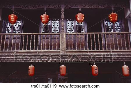Stock Photo - China, Shanghai, Architecture and decoration. Fotosearch