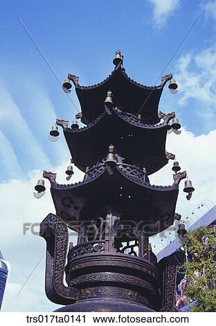 China, Shanghai, decorated pagoda View Large Photo Image Stock Image - China, Shanghai, decorated pagoda. Fotosearch