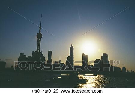 China, Shanghai, early morning in the pudong View Large Photo Image Stock Photo - China, Shanghai, early morning in the pudong. Fotosearch
