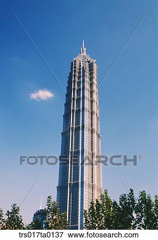 China, Shanghai, highrise in Pudong View Large Photo Image Stock Photo - China, Shanghai, highrise in Pudong. Fotosearch