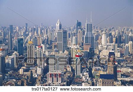 China, Shanghai, scene of Shanghai View Large Photo Image Stock Photo - China, Shanghai, scene of Shanghai. Fotosearch