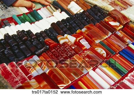 Stock Image - China, Shanghai, seal and stamp store. Fotosearch