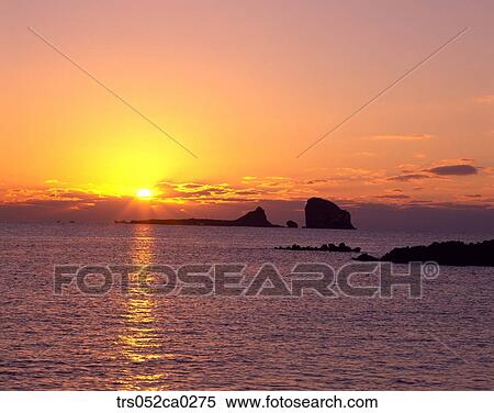 Jeju Island/ glowed sea View Large Photo Image Stock Photography - Jeju Island/ glowed sea. Fotosearch