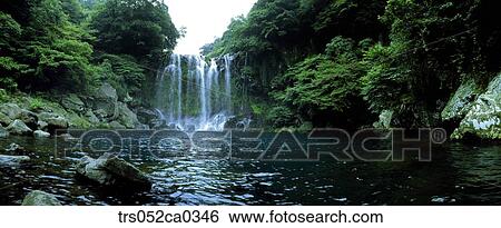 Jeju Island/Falls in summer View Large Photo Image Stock Photograph - Jeju Island/Falls in summer. Fotosearch