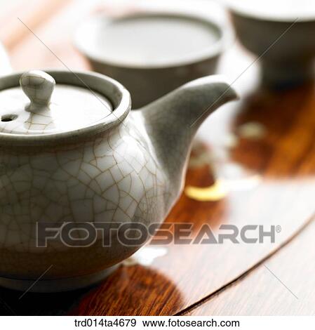 Close up of teapot, tea making set View Large Photo Image Stock Photo - Close up of teapot, tea making set. Fotosearch
