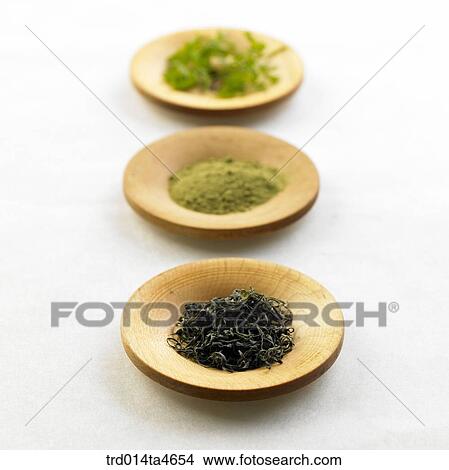 Green tea leaves on the plate, different kinds of tea View Large Photo Image Picture - Green tea leaves on the plate, different kinds of tea. Fotosearch