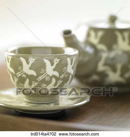 Pattern on the teacup and teapot, tea set View Large Photo Image Stock Image - Pattern on the teacup and teapot, tea set. Fotosearch