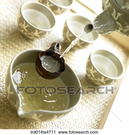 Tea filer and teapot teacups and large bowl View Large Photo Image Stock Image - Tea filer and teapot teacups and large bowl. Fotosearch