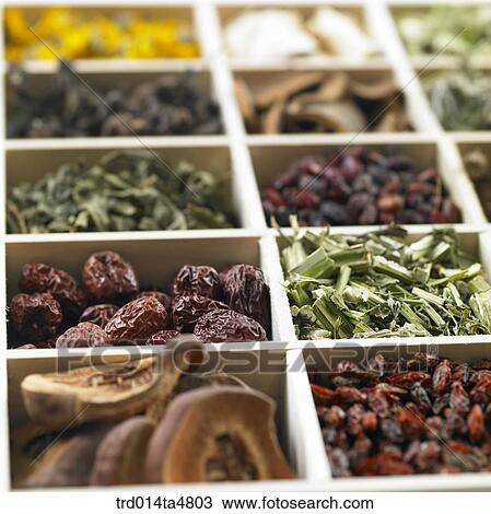 Chinese medicine on sectional container View Large Photo Image Stock Image - Chinese medicine on sectional container. Fotosearch