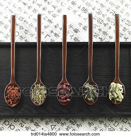 Chinese medicine on spoons View Large Photo Image Stock Image - Chinese medicine on spoons. Fotosearch