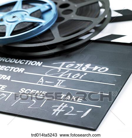 Image/movie films and clapper board View Large Photo Image Stock Image - Image/movie films and clapper board. Fotosearch