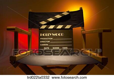Image/shooting equipment, a clapperboard and a chair View Large Photo Image Stock Image - Image/shooting equipment, a clapperboard and a chair. Fotosearch