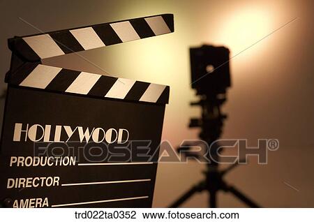 Image/shooting equipment, a clapperboard, a chair and a camera View Large Photo Image Stock Image - Image/shooting equipment, a clapperboard, a chair and a camera. Fotosearch