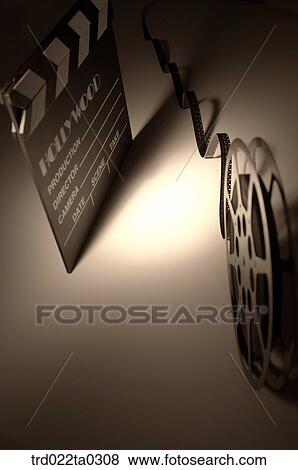 Image/shooting equipment, movie film and a clapperboard View Large Photo Image Stock Photo - Image/shooting equipment, movie film and a clapperboard. Fotosearch