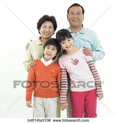 Stock Photo - Family/ a friendly family. Fotosearch