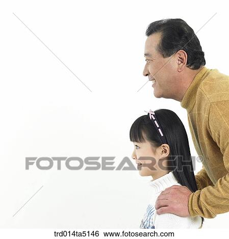 Family/ a grandfather and his granddaughter View Large Photo Image Stock Photograph - Family/ a grandfather and his granddaughter. Fotosearch