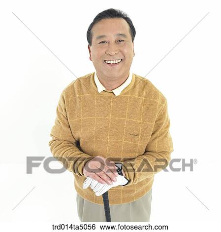 The old/ a man wearing a golf coat View Large Photo Image Stock Photograph - The old/ a man wearing a golf coat. Fotosearch