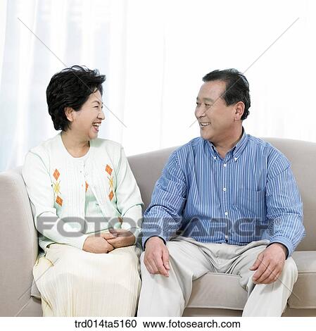 an old couple on a sofa View Large Photo Image Stock Image - an old couple on a sofa. Fotosearch