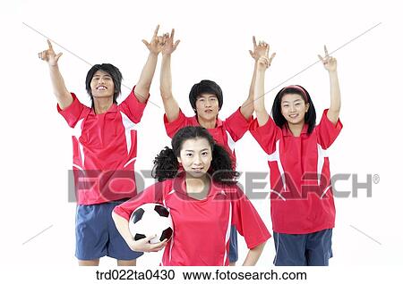 a group of supporters holding their hands high View Large Photo Image Stock Image - a group of supporters holding their hands high. Fotosearch