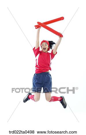 a supporter holding a balloon View Large Photo Image Stock Photo - a supporter holding a balloon. Fotosearch