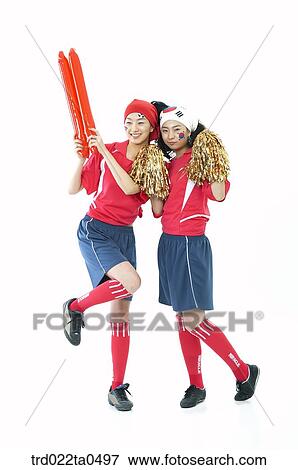two supporters View Large Photo Image Stock Photo - two supporters. Fotosearch