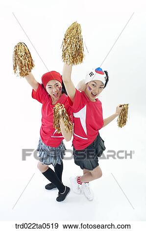 two supporters View Large Photo Image Stock Photo - two supporters. Fotosearch